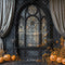 Kate Halloween Citrouilles Fenêtre Rideaux Toile de fond conçue par Emetselch - Kate Backdrop FR