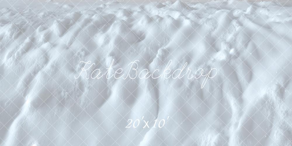 Kate Hiver Neige Texture Blanc Sol Toile de fond conçue par Kate Image