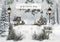 Kate Hiver Bar Cacao Forêt Neige Toile de fond en Laine conçue par Emetselch