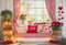 PROMO Kate La Saint Valentin Fenêtre Rideaux Cœurs Toile de fond conçue par Emetselch