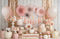 Kate Automne Citrouilles Fleurs Rose Toile de fond en Laine conçue par Emetselch - Kate Backdrop FR