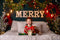 Kate Joyeux Noël Scintillait Tête de lit Toile de Fond conçue par Mandy Ringe - Kate Backdrop FR
