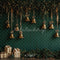 Kate Noël Cloches Cadeaux Vert Toile de fond conçue par Patty Roberts - Kate Backdrop FR