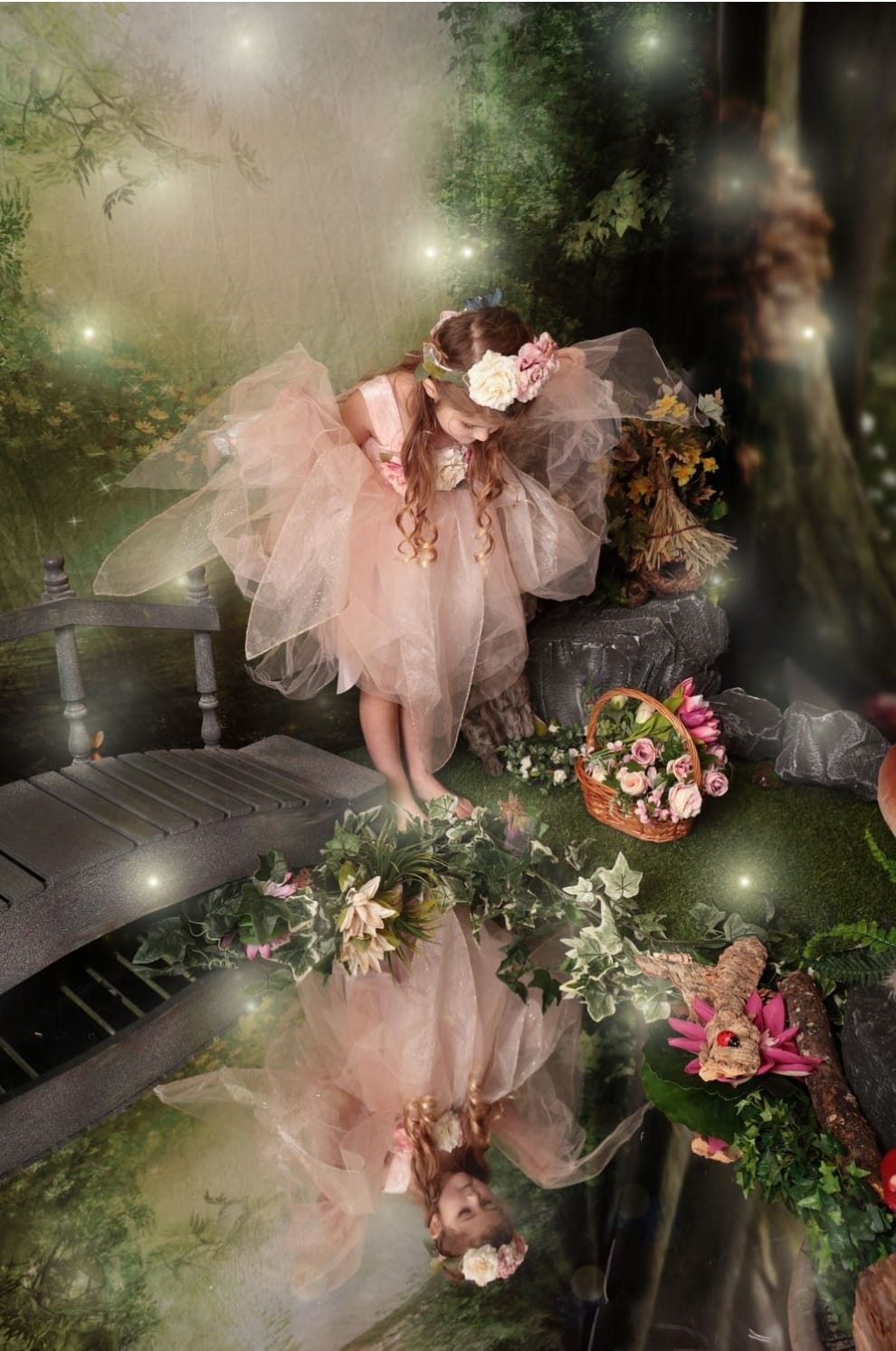 Kate Printemps Vert Onirique Conte de fées Toile de fond pour la photographie - Kate Backdrop FR