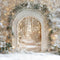 Kate Hiver Arche Neige Lumière Fleurs Toile de fond conçue par Emetselch