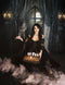 Kate Halloween Château Nuit Lune Nuage Toile de fond conçue par Uta Mueller Photographie - Kate Backdrop FR