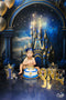 Kate Anniversaire Prince Ballons Château Toile de fond conçu par Ashley Paul - Kate Backdrop FR