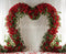 Kate Saint Valentin Arche Roses Rideaux Toile de fond en Laine conçue par Emetselch