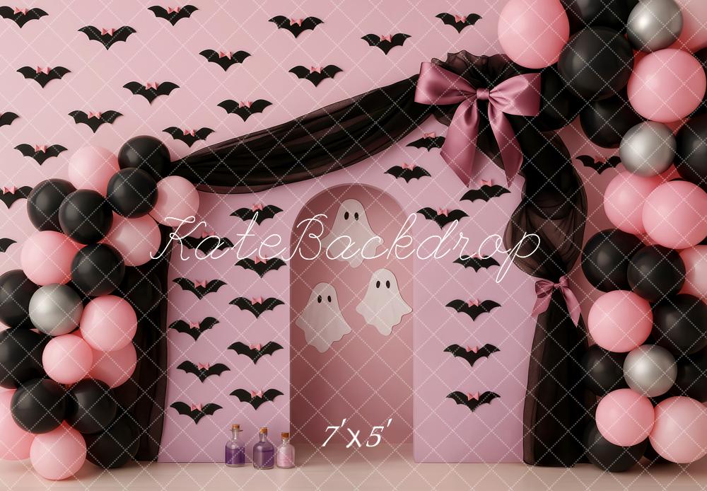 Kate Halloween Ballons Chauves-Souris Toile de fond conçue par Patty Roberts