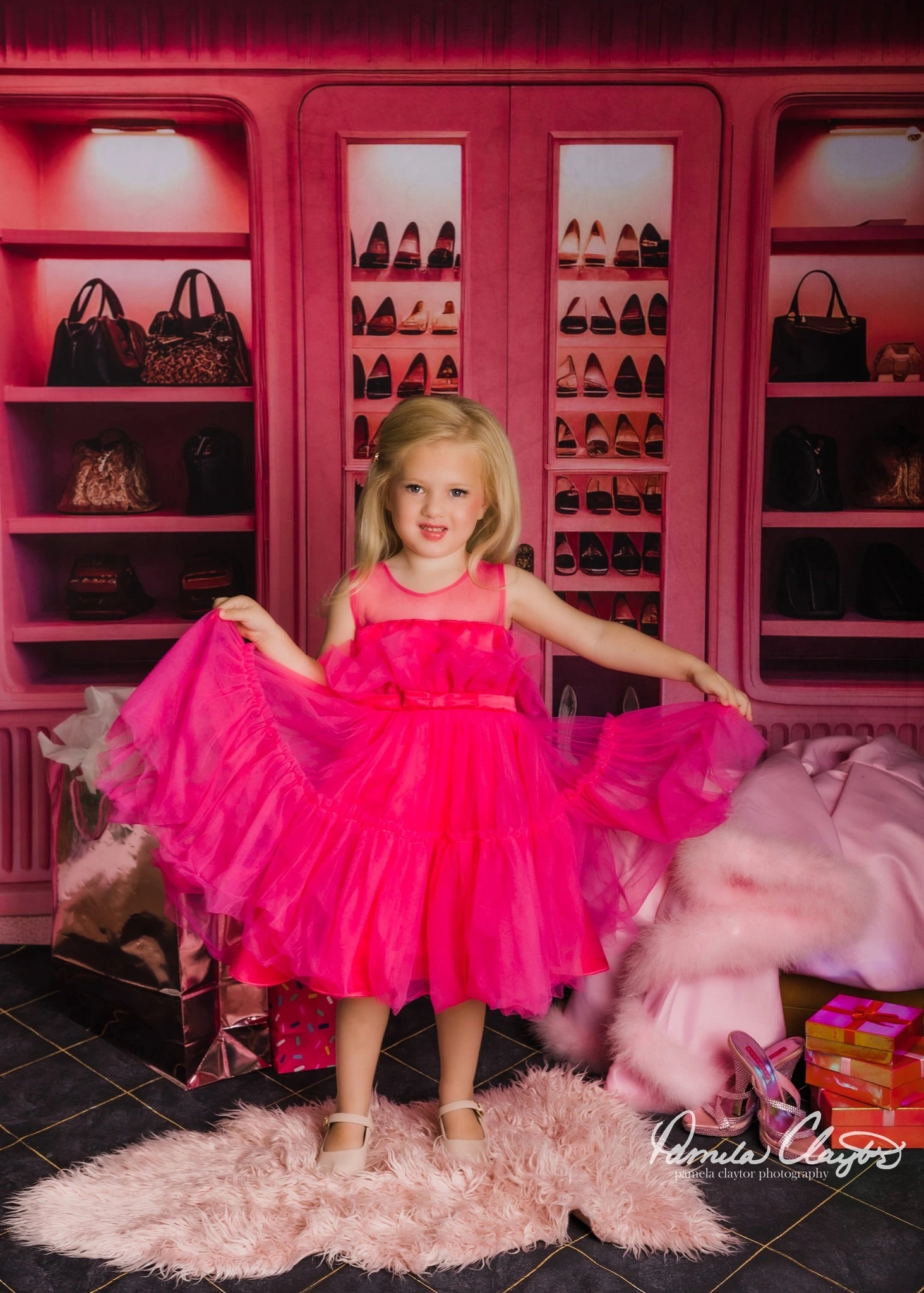 Kate Princesse Rose Chambre Toile de fond conçue par Chain Photographie - Kate Backdrop FR