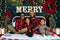 Kate Joyeux Noël Scintillait Tête de lit Toile de Fond conçue par Mandy Ringe - Kate Backdrop FR