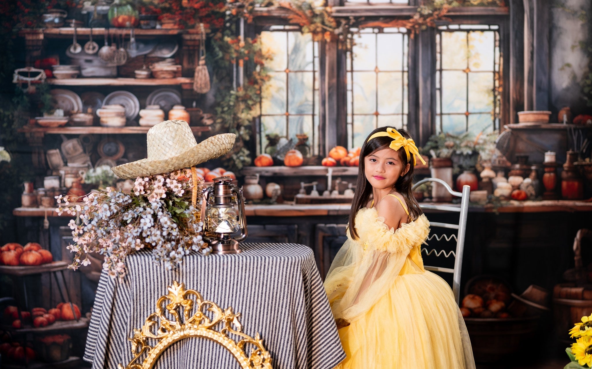 Kate Rétro Automne Cuisine peinte Toile de fond conçu par Emetselch - Kate Backdrop FR