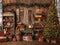 Kate Noël Arbre Cadeaux Jouets Bois Toile de fond en Laine conçue par Emetselch