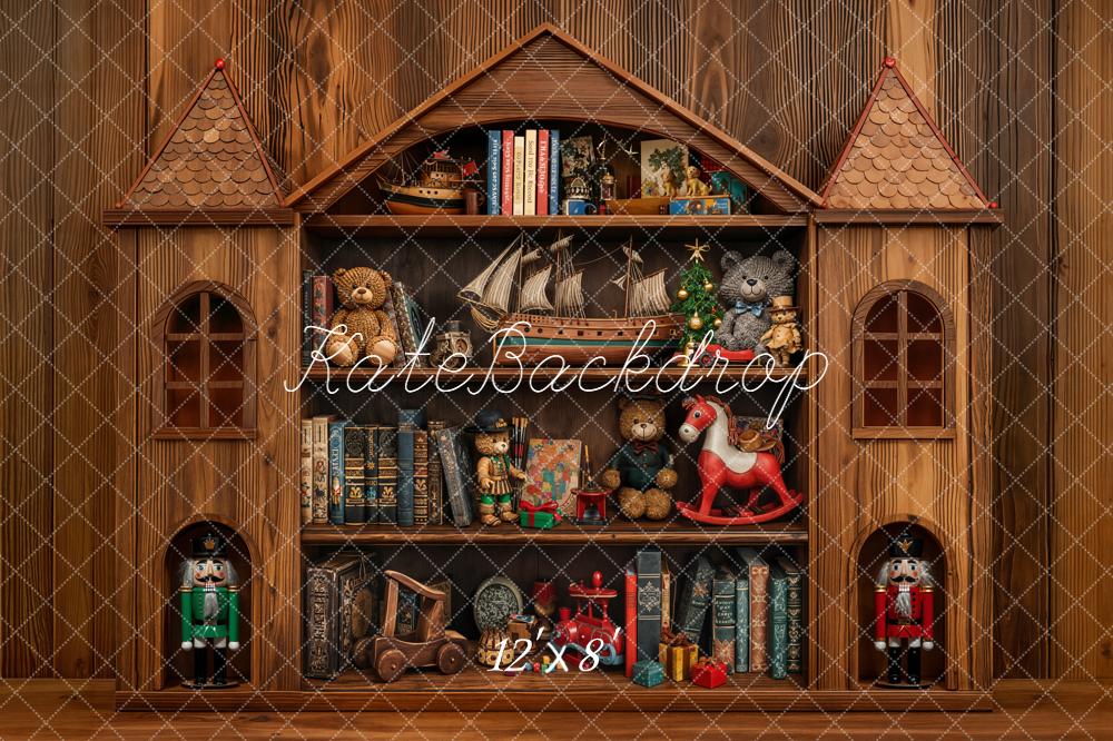 Kate Château Jouets Livres Bois Toile de fond conçue par Emetselch - Kate Backdrop FR