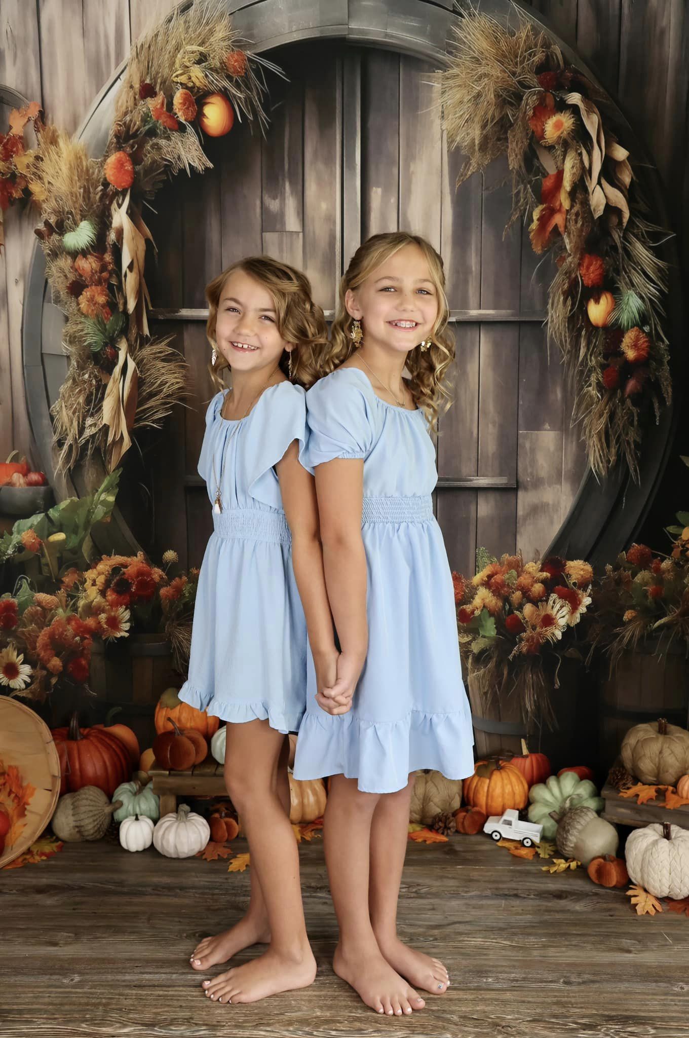 Kate Automne Citrouille Porte Grange Toile de fond pour la photographie - Kate Backdrop FR