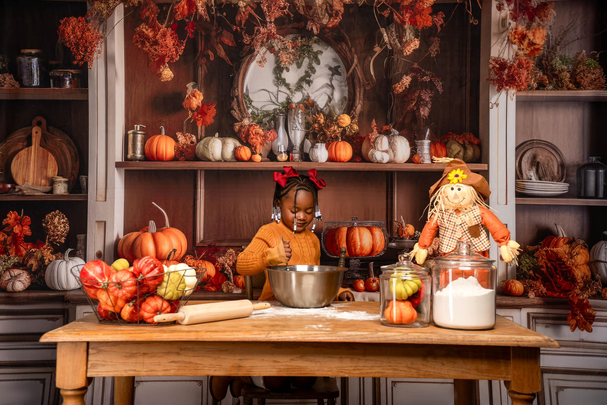 Kate Confortable Automne Cuisine Toile de fond conçue par Mandy Ringe - Kate Backdrop FR