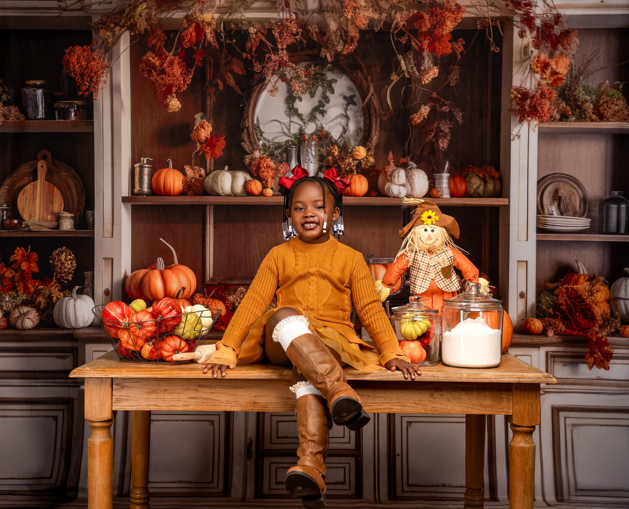 Kate Confortable Automne Cuisine Toile de fond conçue par Mandy Ringe Photographie