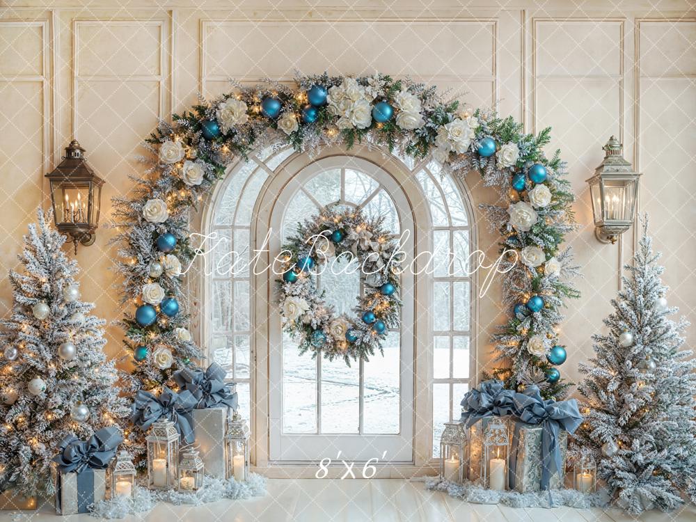 Kate Sapins de Noël Arche Porte Lumière Toile de fond conçue par Emetselch - Kate Backdrop FR