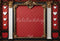Kate Baroque Mur Rouge Cadre Cœurs Toile de fond conçue par Emetselch - Kate Backdrop FR