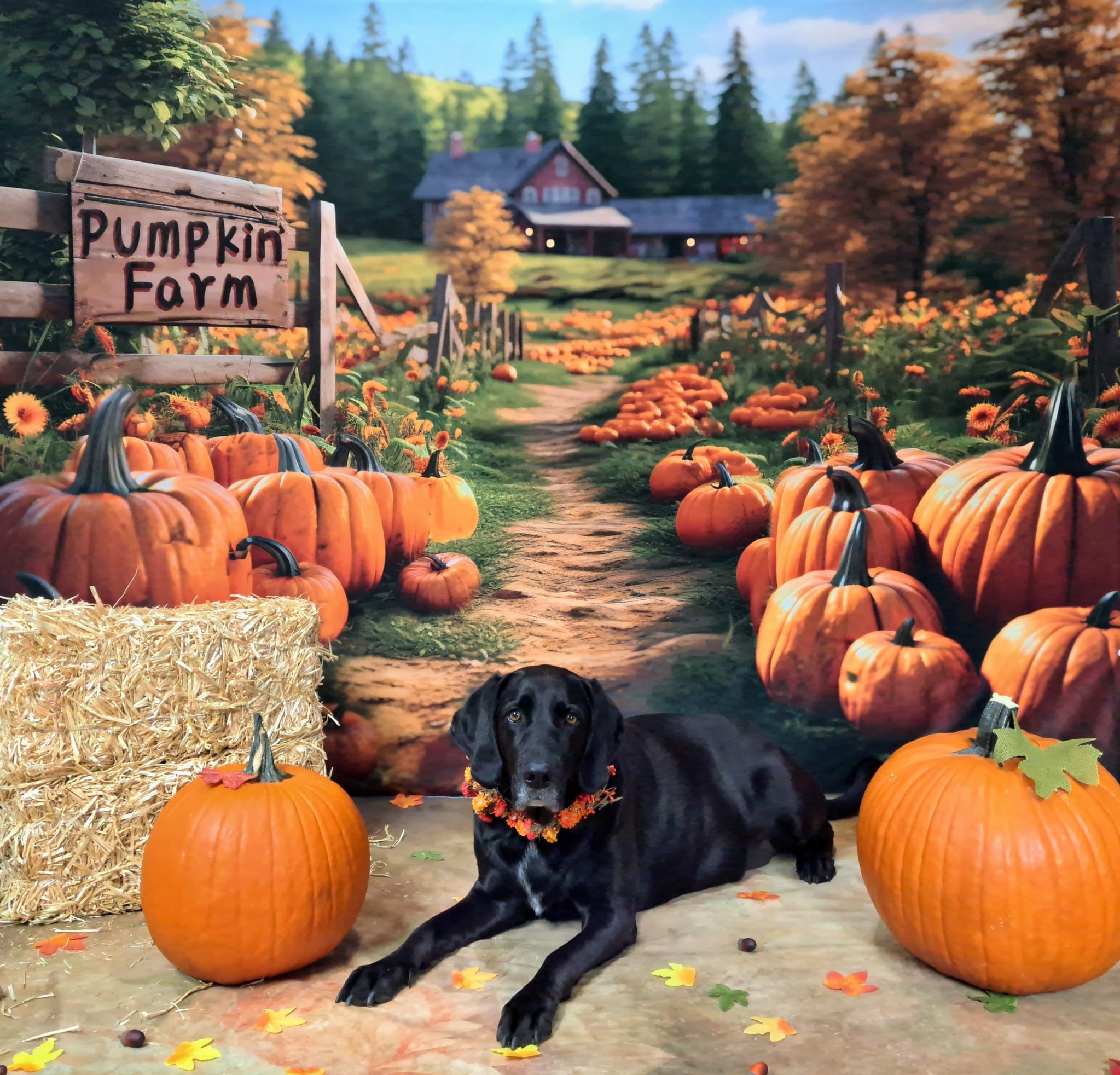 Kate Automne Ferme de citrouilles Toile de fond conçu par Emetselch - Kate Backdrop FR