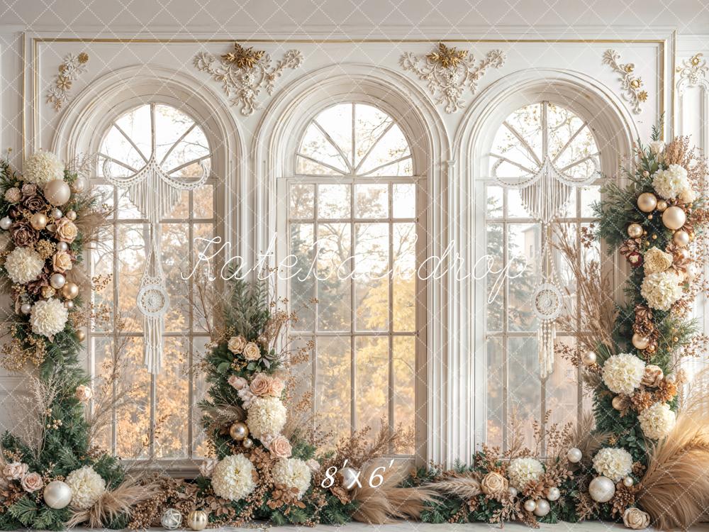 Kate Mariage Arche Fleurs Ornements Toile de fond conçue par Emetselch - Kate Backdrop FR