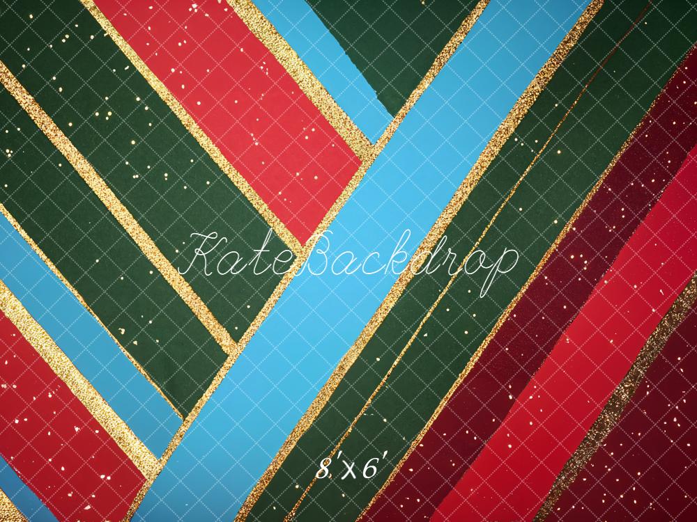 Kate Abstrait Rayures Doré Coloré Toile de fond conçue par Emetselch - Kate Backdrop FR