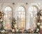 Kate Mariage Arche Fleurs Fenêtre Toile de fond en Laine conçue par Emetselch - Kate Backdrop FR
