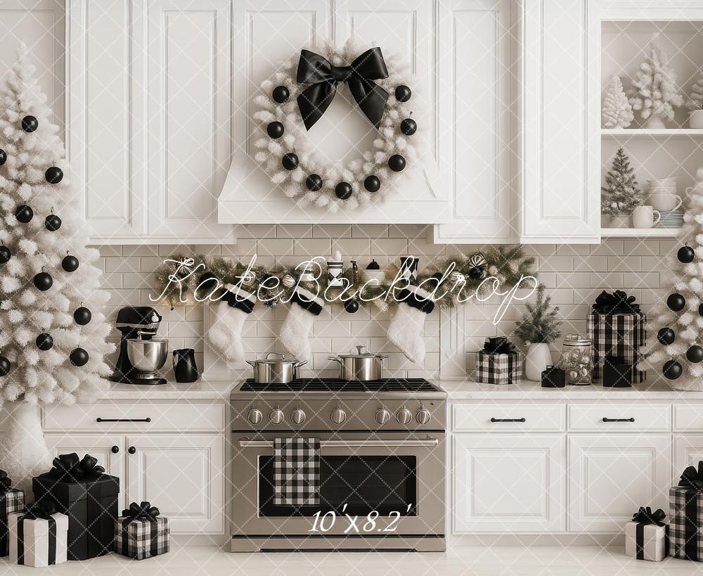 Kate Noël Cuisine Cadeaux Moderne Toile de fond conçue par Ashley Paul - Kate Backdrop FR