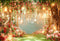 Kate Saint Valentin Fleurs Lanternes Lumière Toile de fond conçue par Emetselch