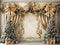 Kate Sapins de Noël Mur Rétro Doré Toile de fond conçue par Emetselch