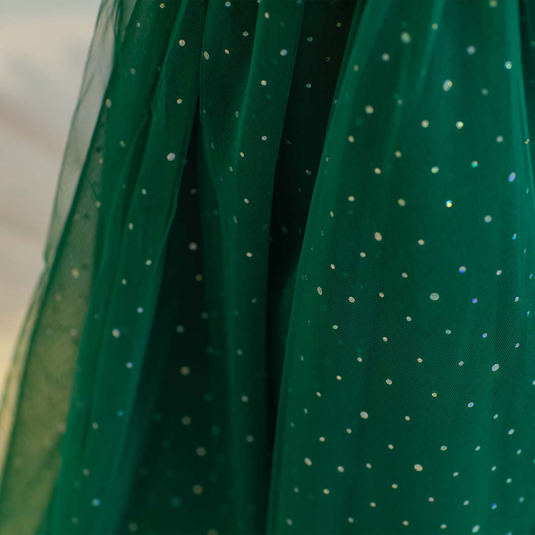 Kate Noël Vert Nœud Robe pour Enfants - Kate Backdrop FR