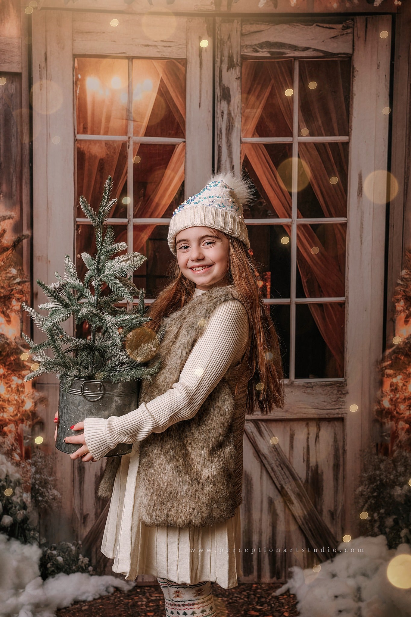 Kate Noël Grange Arbres Toile de fond en Laine conçue par Emetselch - Kate Backdrop FR