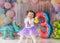 Kate Anniversaire Ballon Pastel Paillettes Toile de fond conçue par Emetselch - Kate Backdrop FR