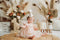 Kate Bohème Arche Beige Simple Toile de fond+Texture Abstraite Beige Blanc Sol Toile de fond - Kate Backdrop FR