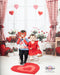 Kate Saint Valentin Fenêtre Fleurs Rouge Toile de fond conçue par Emetselch - Kate Backdrop FR