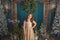 Kate Vert Mur Vintage Orné Classique Toile de fond conçue par Emetselch - Kate Backdrop FR
