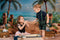 Kate Été Plage Mer Tropical Étoile de mer Toile de fond conçue par Emetselch - Kate Backdrop FR