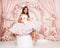 Kate Anniversaire Carrousel Rêves Rose Fleurs Toile de fond conçu par Ashley Paul - Kate Backdrop FR