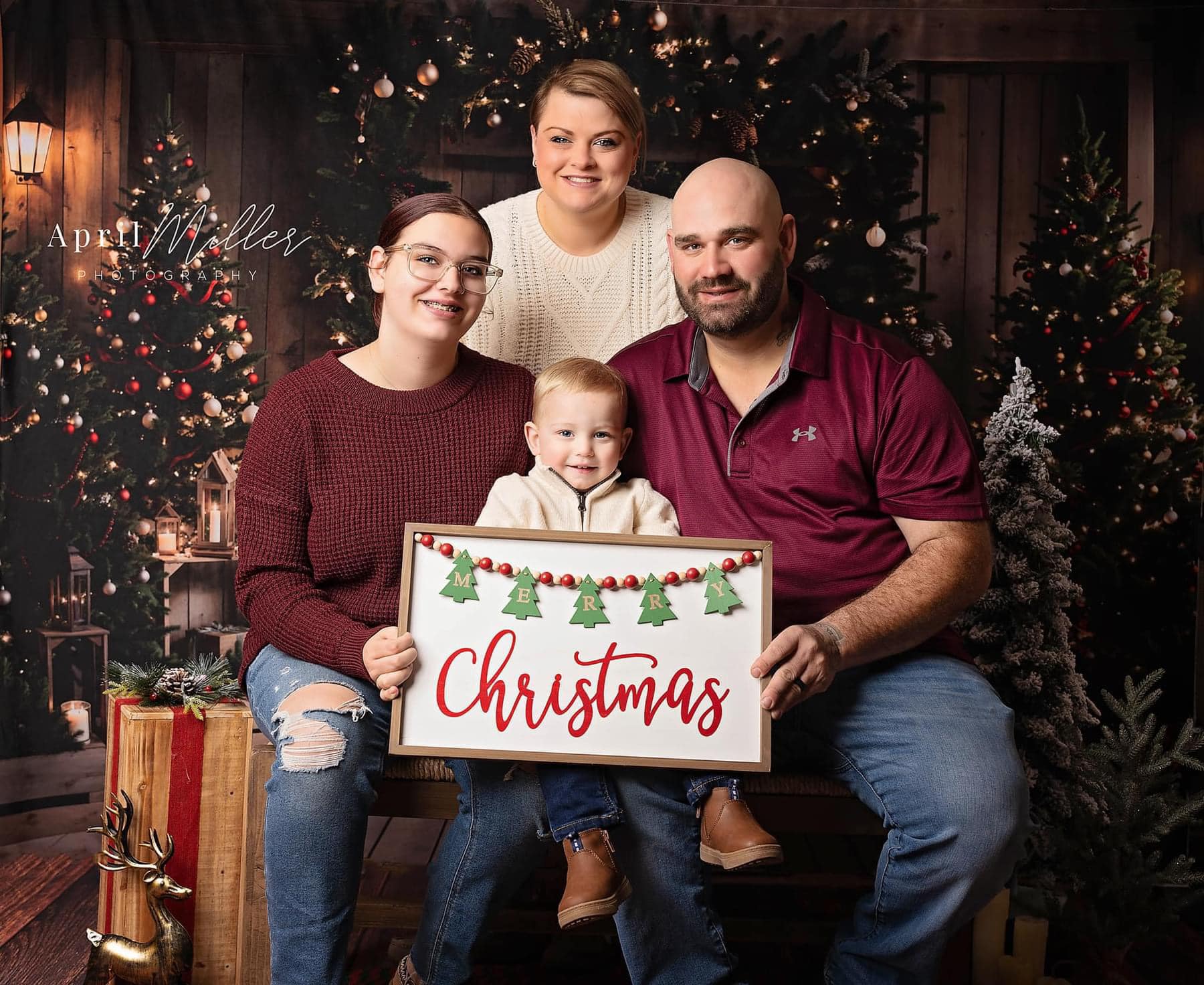 Kate Noël Ferme Intérieur Marron foncé Porte Toile de fond conçue par Emetselch - Kate Backdrop FR