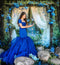 Kate Forêt Fleurs Bleues Conte de fées Toile de fond conçue par Chain Photographie - Kate Backdrop FR