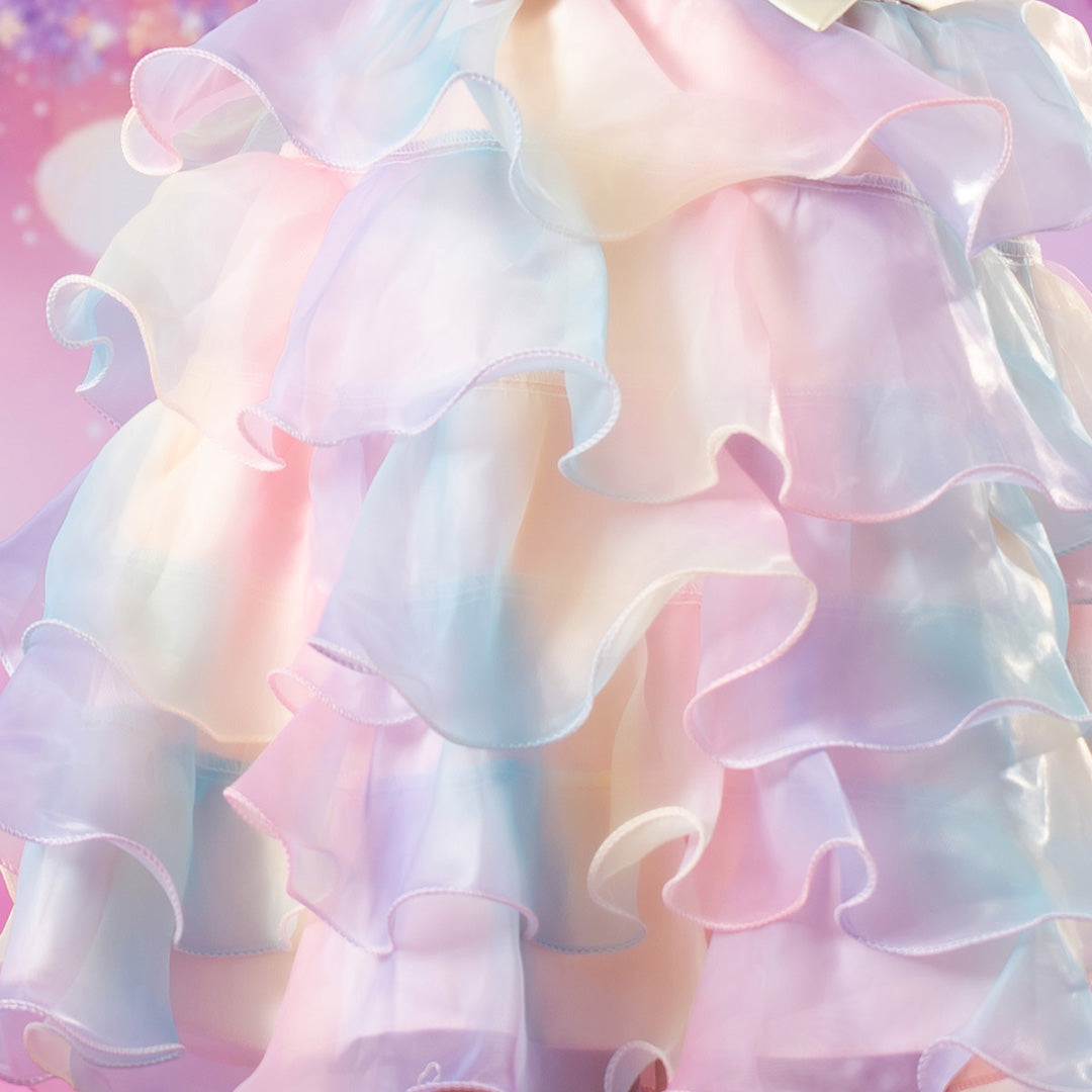 Kate Anniversaire Coloré Princesse Robe pour Enfants avec Lunettes - Kate Backdrop FR