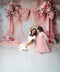 Kate Fleur Rose Nœud Rideaux Mur Vintage Toile de fond conçue par Patty Roberts - Kate Backdrop FR