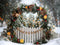 Kate Noël Arche Neige Clôture Forêt Toile de fond conçue par Mini MakeBelieve