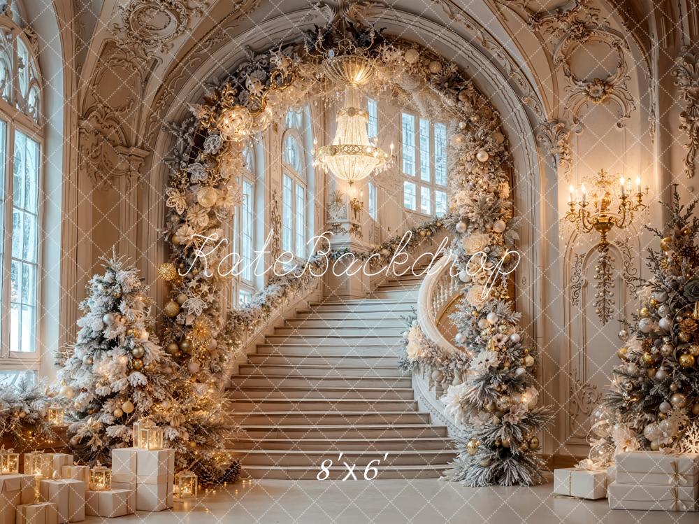 Kate Noël Escaliers Arche Cadeaux Toile de fond conçue par Emetselch - Kate Backdrop FR