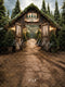 Kate Noël Ferme Sapins Porte Bois Toile de fond conçue par Emetselch - Kate Backdrop FR
