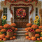 Kate Automne Tournesols Citrouilles Pommes Toile de fond conçue par Mini MakeBelieve - Kate Backdrop FR
