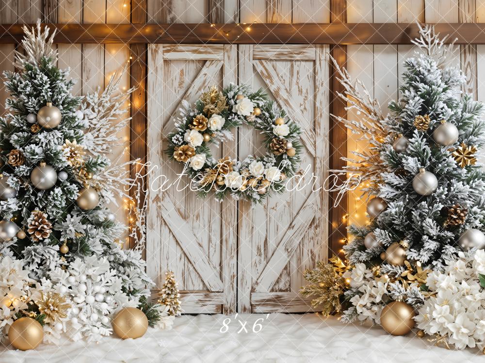 Kate Sapins de Noël Décorations Porte Toile de fond conçue par Emetselch - Kate Backdrop FR