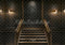 Kate Escalier Mur Matelassé Lumières Toile de fond conçue par Mini MakeBelieve