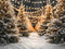 Kate Sapins de Noël Neige Lumières Toile de fond conçue par Emetselch - Kate Backdrop FR