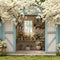 Kate Printemps Maison Fleurs Arbres Toile de fond conçue par Emetselch - Kate Backdrop FR